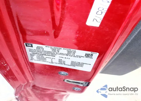 2011 Chevrolet Traverse Ltz z USA, uszkodzony, nr VIN 1GNKVLED9BJ327993